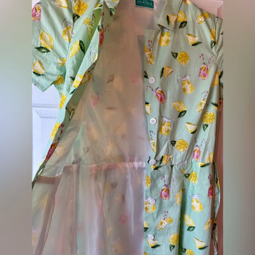 SARAH PATRICK by Kiel James Patrick Green Button Up Lemonade Dress - Picture 7 of 8